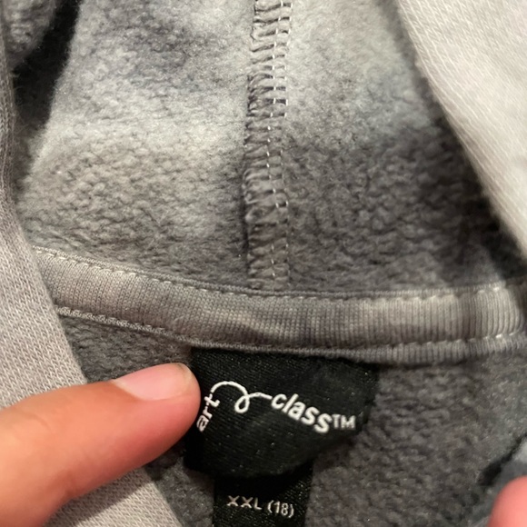 Grey and Blue tie die Sweatshirt - Picture 3 of 5